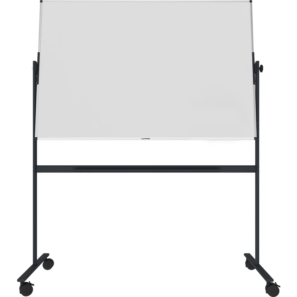 Stativ-Drehtafel Legamaster UNITE PLUS, magnetisch, drehbar um 360°, B 2000 x T 12,6 x H 1000 mm, emaillierter Keramikstahl, weiß